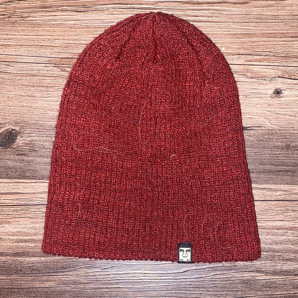 Cute burgundy beanie